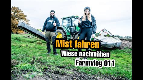 Mist Fahren Wiese Nachm Hen K He Treiben H Hnermobil Farmvlog