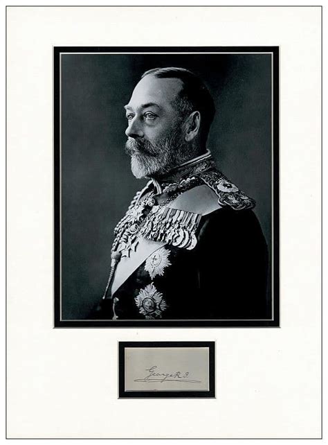 King George V Autograph Display