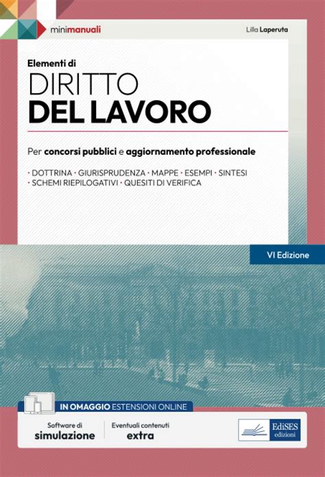 Elementi Di Diritto Del Lavoro Teoria E Test Per Concorsi Pubblici E