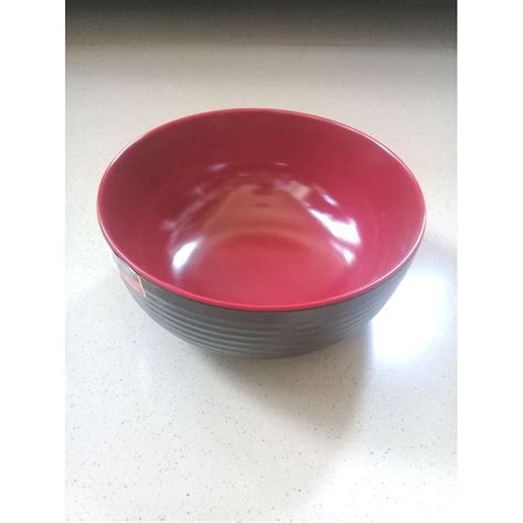 Jual Mangkok Ulir Datar Warna Merah Melamine Golden Dragon W