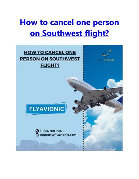 PPT How To Cancel One Person On Southwest Flight PowerPoint