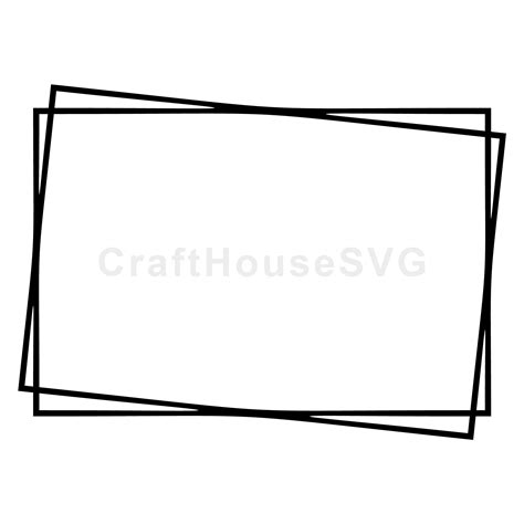 Double Rectangle Frame Svg