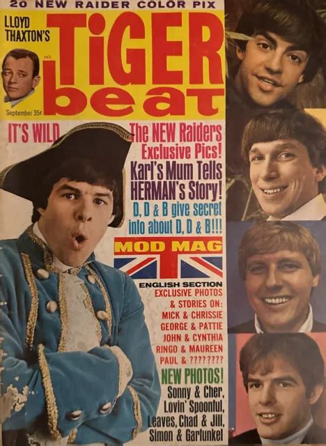 Tiger Beat Magazine 91966 Sonny And Cher Hermans Hermits Rolling Stones £2752 Picclick Uk