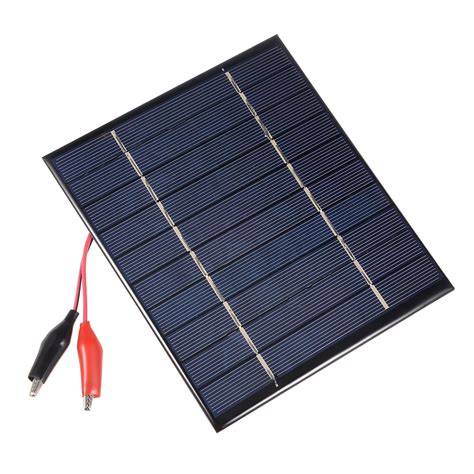 2.5W 5V Small Solar Panel Module DIY Polysilicon with 290mm Wire ...