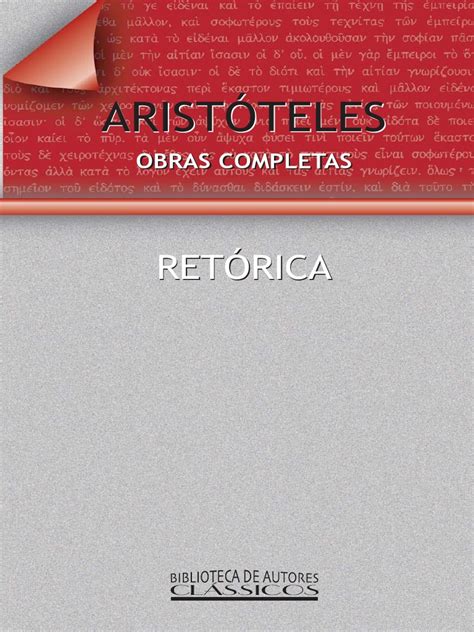 Aristóteles Retórica Pdf - Aristóteles - Retórica | PDF