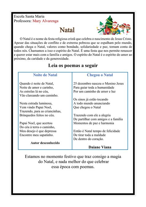 Poemas De Natal Pdf