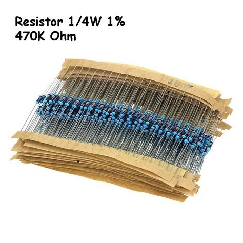 Jual Resistor Metal Film 470KOhm 470K Ohm 1 4W 0 25W Toleransi 1