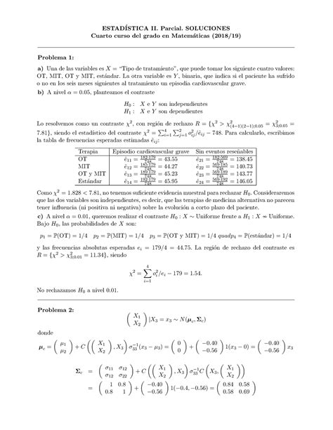 Examen Noviembre Preguntas Y Respuestas Estad Istica Ii