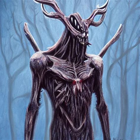 KREA Until Dawn Wendigo Painting