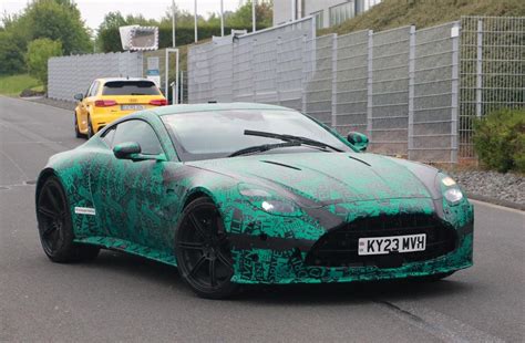 2024 Aston Martin V8 Vantage Spied With DB12 Esque Updates The