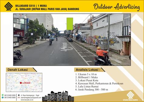 Sewa Titik Billboard Dan Baliho Di Bandung Jl Sukajadi Depan Mall