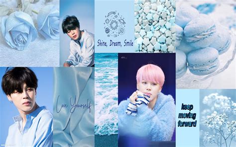 Blue Aesthetic Bts Desktop Wallpapers Top Free Blue Aesthetic Bts