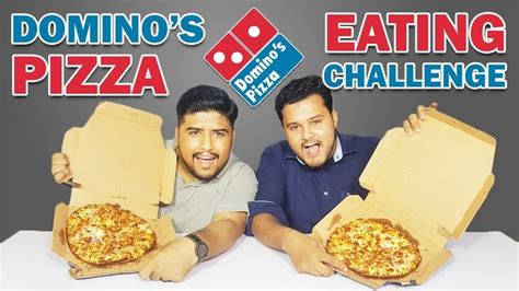 2 Large Dominos Pizza Challenge Pizza Eating Challenge Food