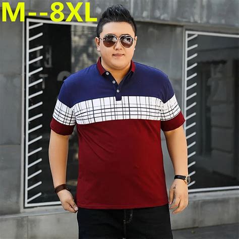 Plus Size 10xl 9xl 8xl 6xl 5xl 4xl Men Polo Shirt Fashion Classic Solid