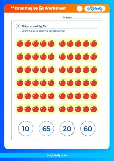 Free Printable Counting By 5s Worksheet For Kids Pdfs