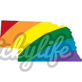 Nebraska LGBT Rainbow Decals Customize Your Own No Minimums