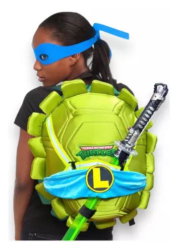 Mochila Caparaz N D Tortugas Ninja Leonardo Teenage Env O Gratis