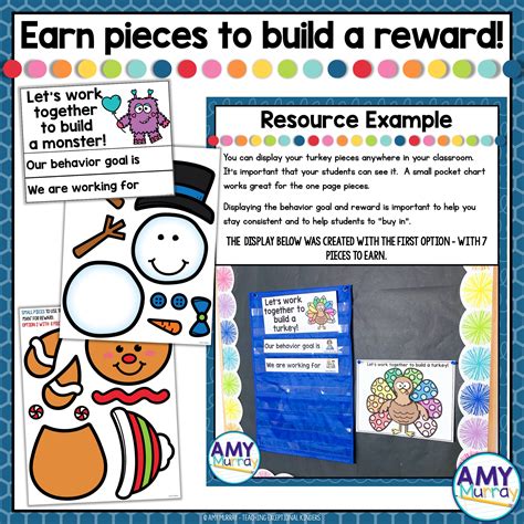 Whole Class Behavior Management Build A Reward Chart Seasonal Bundle