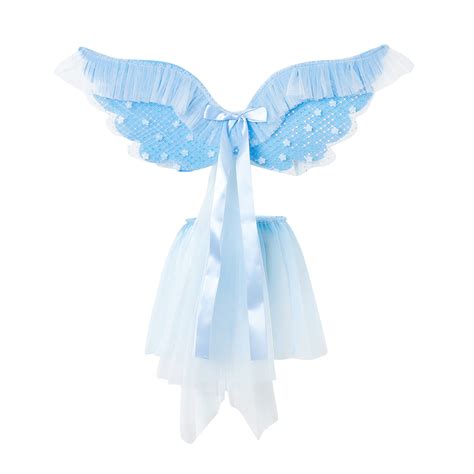 Eyicmarn White Fairy Wings Dress Up Sparkling Sheer Wings Butterfly