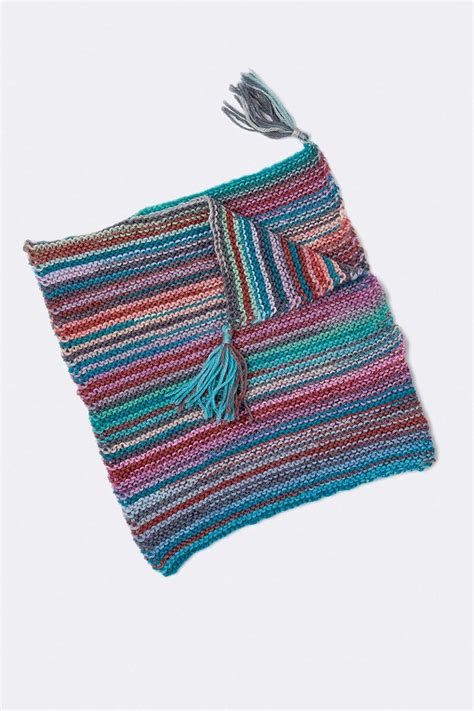 Strickset Poncho Aus Merino Bebe Color Von Lang Yarns