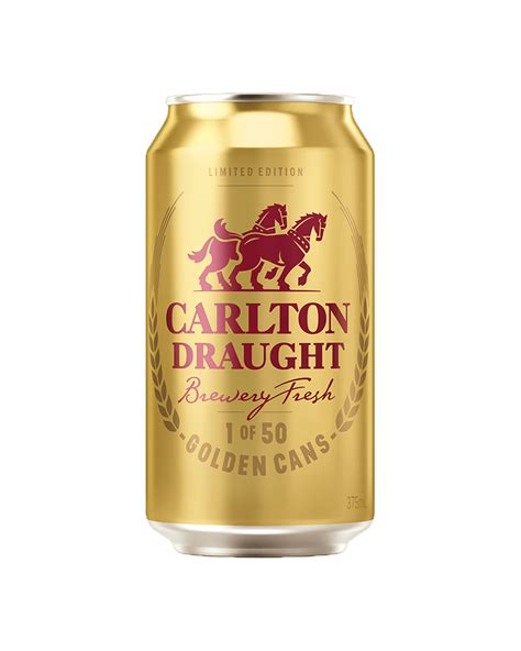 Carlton Draught AFL Golden Keg Cans - Boozy