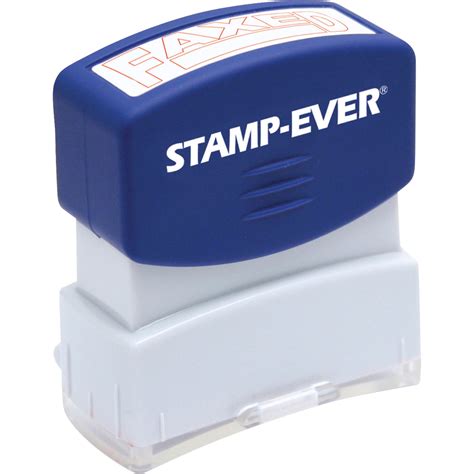 Stamp Ever Pre Inked Red Faxed Stamp Fsioffice