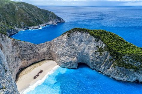 Praia Do Naufrágio De Navagio Zakynthos Grécia Imagem De Stock Imagem De Exterior Praia