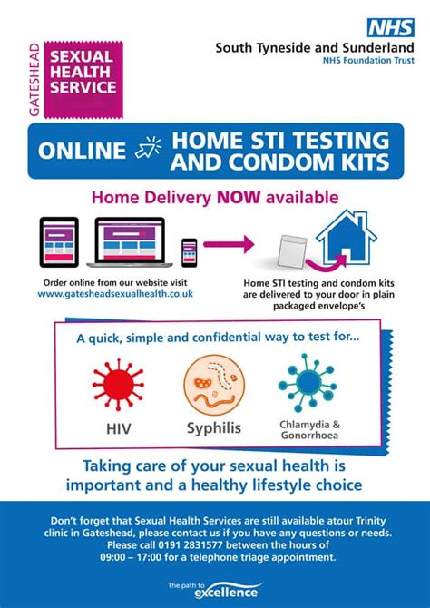 New Home Testing Condom Scheme Gateshead Sexual Health