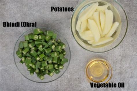 Aloo Bhindi Fry Recipe Potato Okra Stir Fry Video