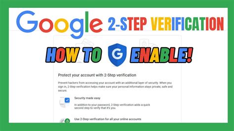 How To Set Up Google Gmail 2 Step Verification YouTube