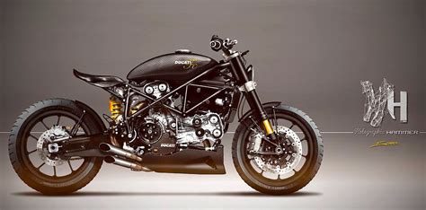 Racing Caf Caf Racer Concepts Ducati S By Holographic Hammer