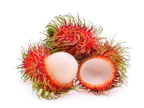 Rambutan Tropical Exotic Fruit Of Southeast Asia Philippines Stock