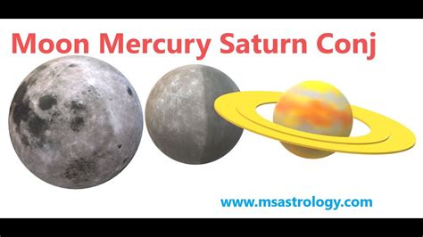 Moon Mercury Saturn Conjunction Ms Astrology Vedic Astrology In Telugu Series Youtube