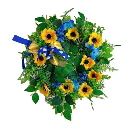 Harpi Spring Wreaths For Front Door Summer Clearance Sunflower Front