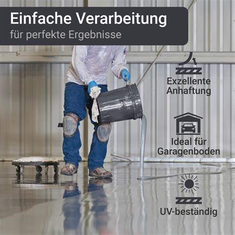 W702 2k Epoxidharz Bodenbeschichtung Garage Boden Beton Wo We