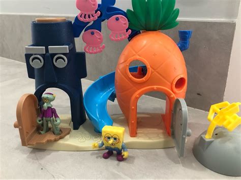 Bob Esponja Bikini Bottom Playset Brinquedo para Bebês Bob Esponja Imaginext Usado 66429012