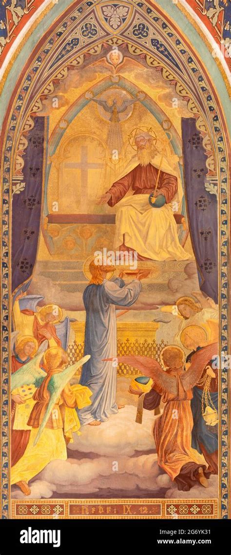 Vienna Austira Juni The Symbolic Fresco Of Jesus Offer To