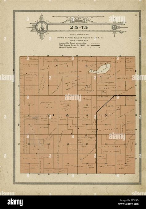 Atlas And Plat Book Of Holt County Nebraska Containing Outline Map Of The County Plats Of