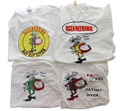 Lot 106 Vintage Oceaneering Rat Hat Diving Helmet T Shirts Nation S