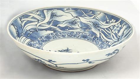 Early Japanese Blue White Porcelain Bowl Cottone Auctions