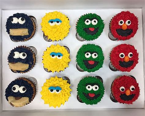 Sesame Street Cupcakes - Classy Girl Cupcakes