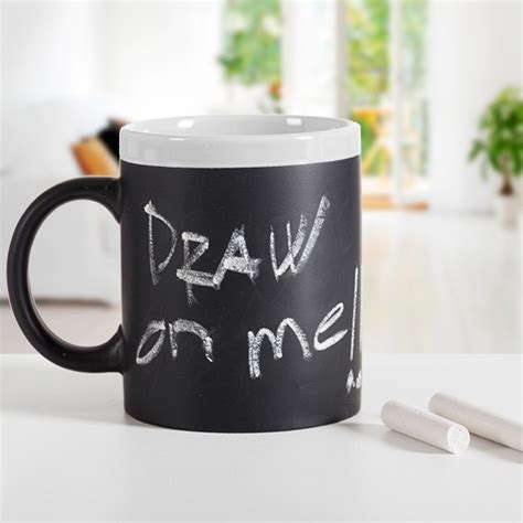 Mug ardoise à écrire Tasse céramique craie Cadeaussimo