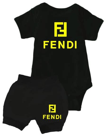 Body De Bebê E Shorts Fendi Elo7 Produtos Especiais