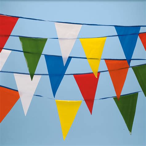 Multi Colored Pennant String 105l Banner String Flags Walmart