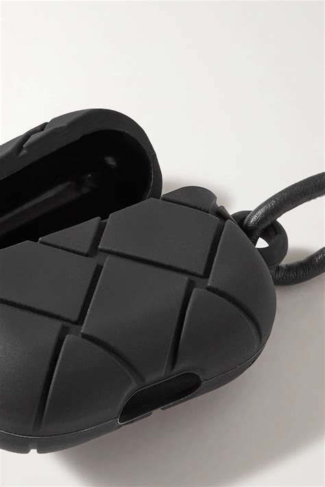 Black Intrecciato Rubber Airpods Case Bottega Veneta Net A Porter