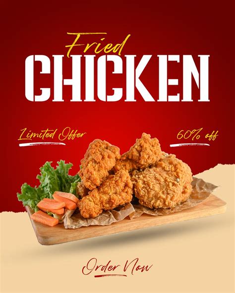 Crispy Chicken Fried Chicken Chicken Poster Chicken Lollipops