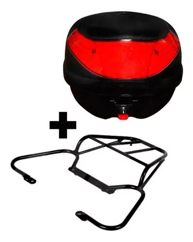 Combo Baul 30 Lts Porta Equipaje Honda Nx 400 Falcon Fas