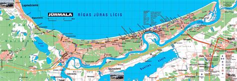 Detailed roads map of Jurmala with hotels | Vidiani.com | Maps of all countries in one place