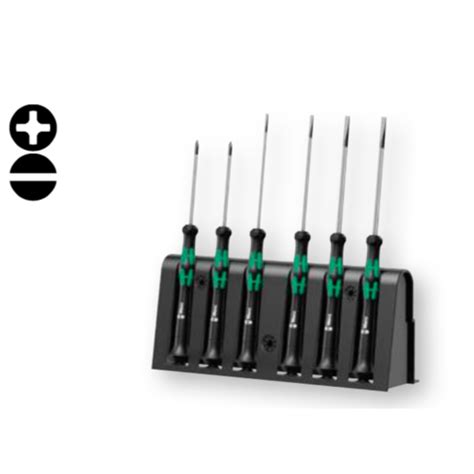 Wera Jeu de tournevis 6 pièces Kraftform Micro 2035 6 A