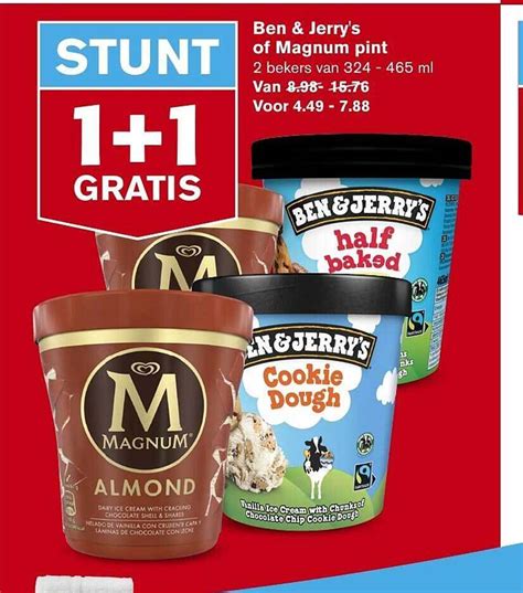 Ben Jerry S Of Magnum Pint Aanbieding Bij Hoogvliet